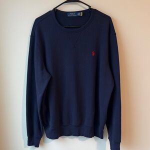 Polo by Ralph Lauren Men's Dark Blue Crewneck Sweater